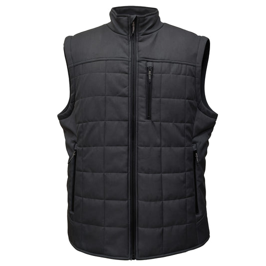 Fluidefashion Men’ s Lightweight Puffer Vest, Fleece Lined Outwear Softshell Windproof Sleeveless Warm Jacket Vest Ideal for Golf Hiking Outdoor Activities