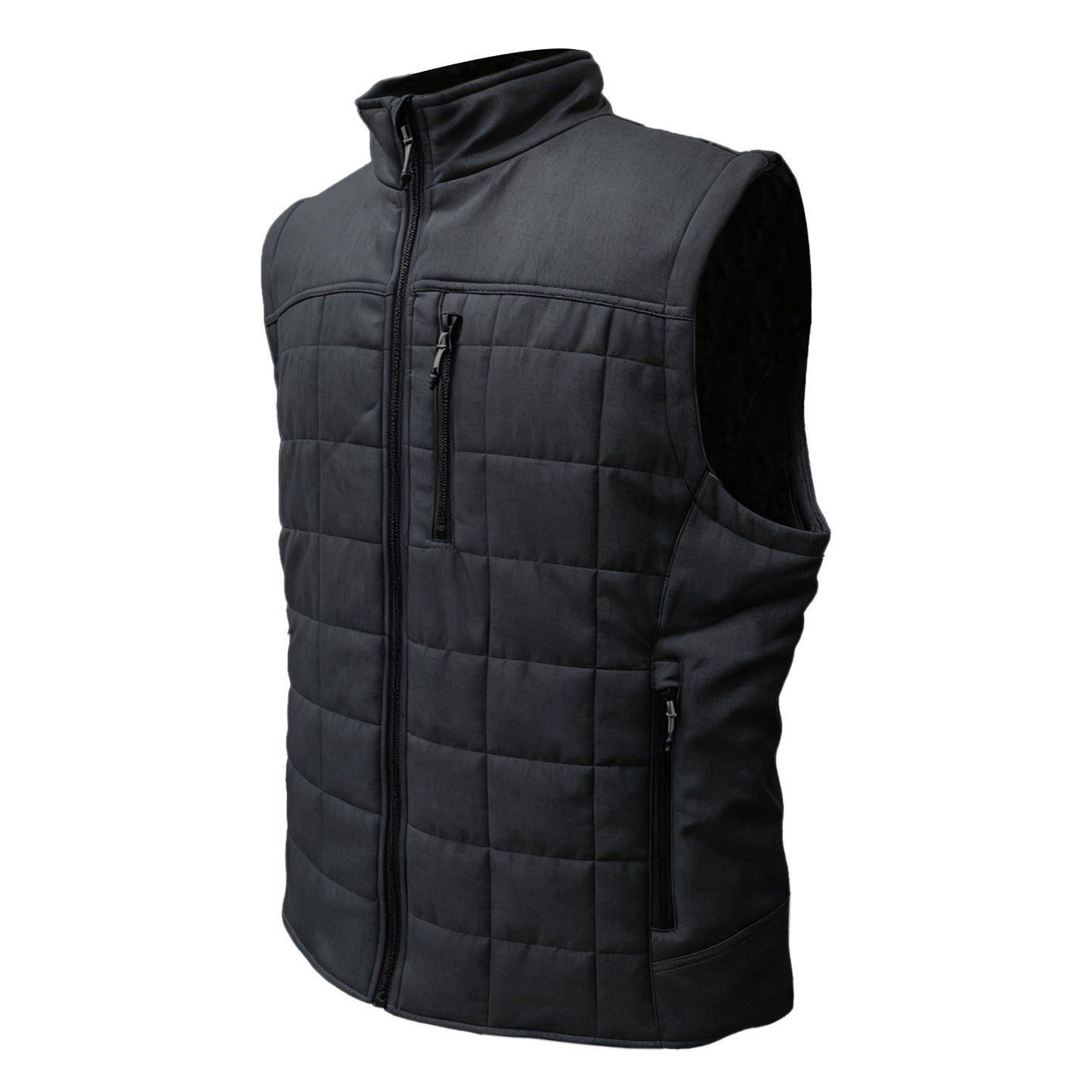 Fluidefashion Men’ s Lightweight Puffer Vest, Fleece Lined Outwear Softshell Windproof Sleeveless Warm Jacket Vest Ideal for Golf Hiking Outdoor Activities